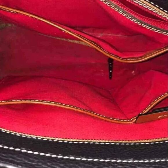 Dooney & Bourke Shoulder Bag Black Lexington  Leather Black Purse Handbag Tote - Picture 9 of 10